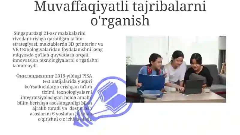 Texnologiya darslarida xorijiy ta'lim tizimidan foydalanish 3