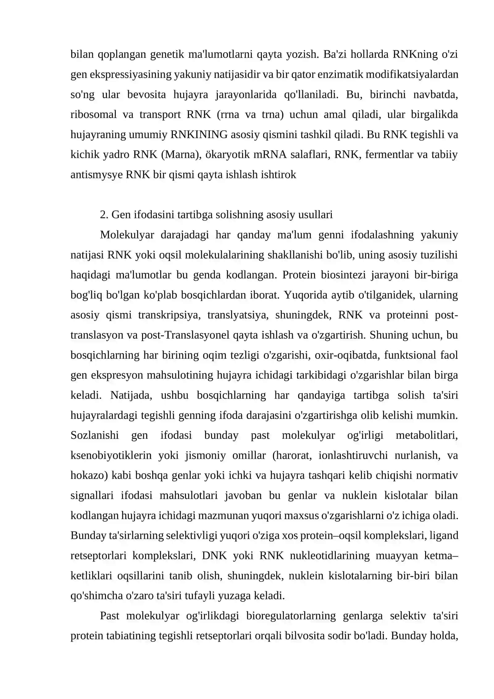 GEN IFODASINI TARTIBGA SOLISH 3