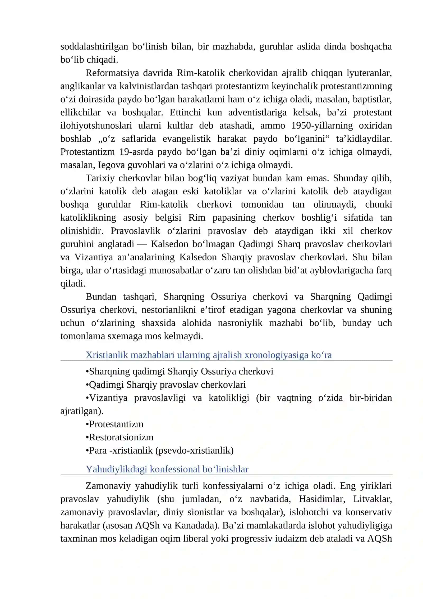 9-mavzu: O‘ZBEKISTONDA FAOLIYAT YURITUVCHI DINIY TASHKILOTLAR 3