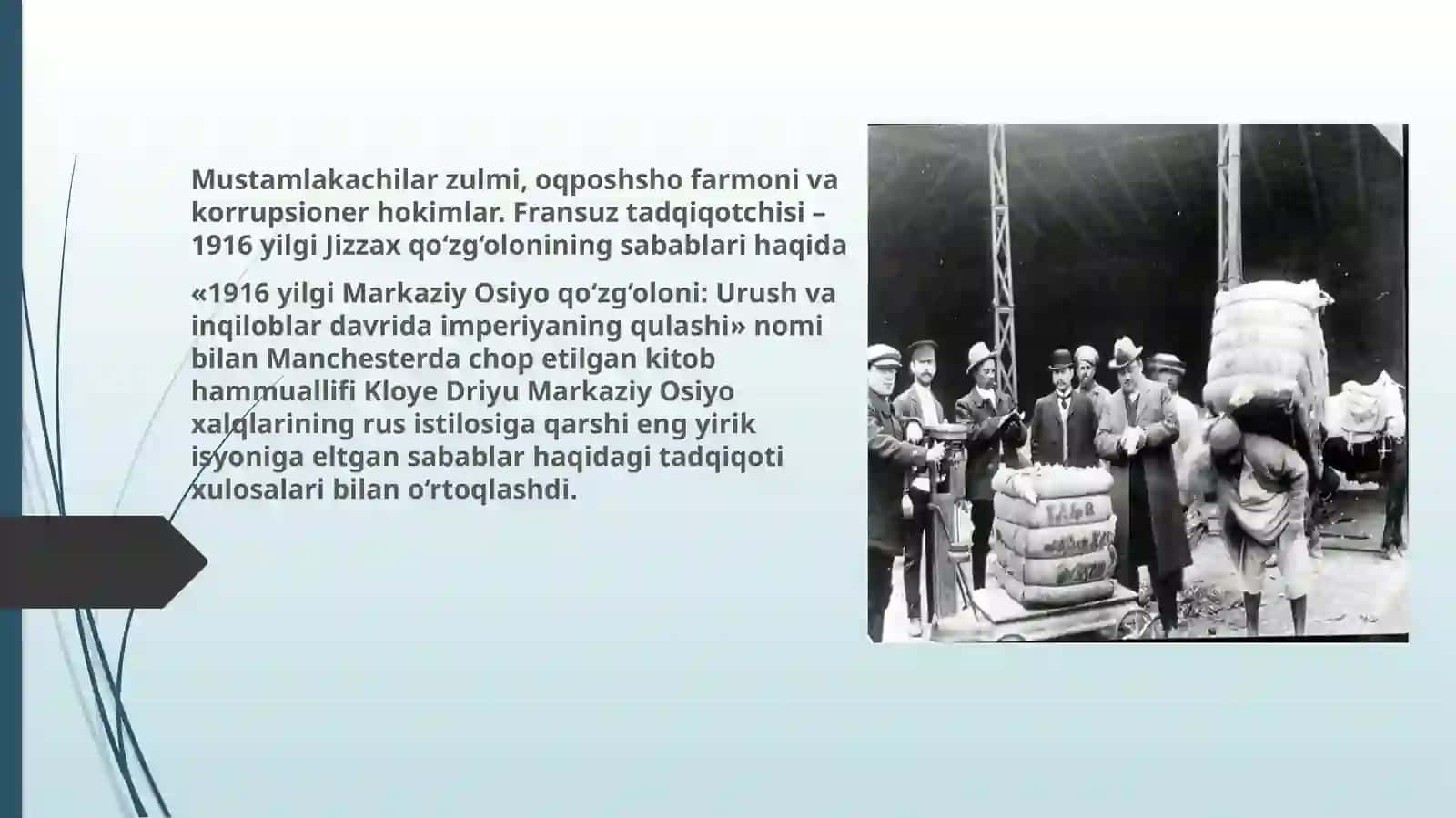 Birinchi jahon urushi va uning Turkiston o’lkasiga ta’siri 3