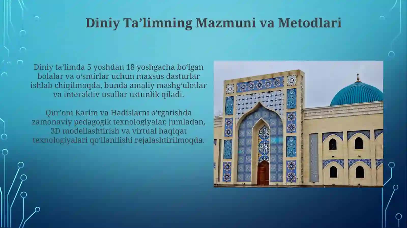 Diniy Taʼlimning Mazmuni va Metodlari 3