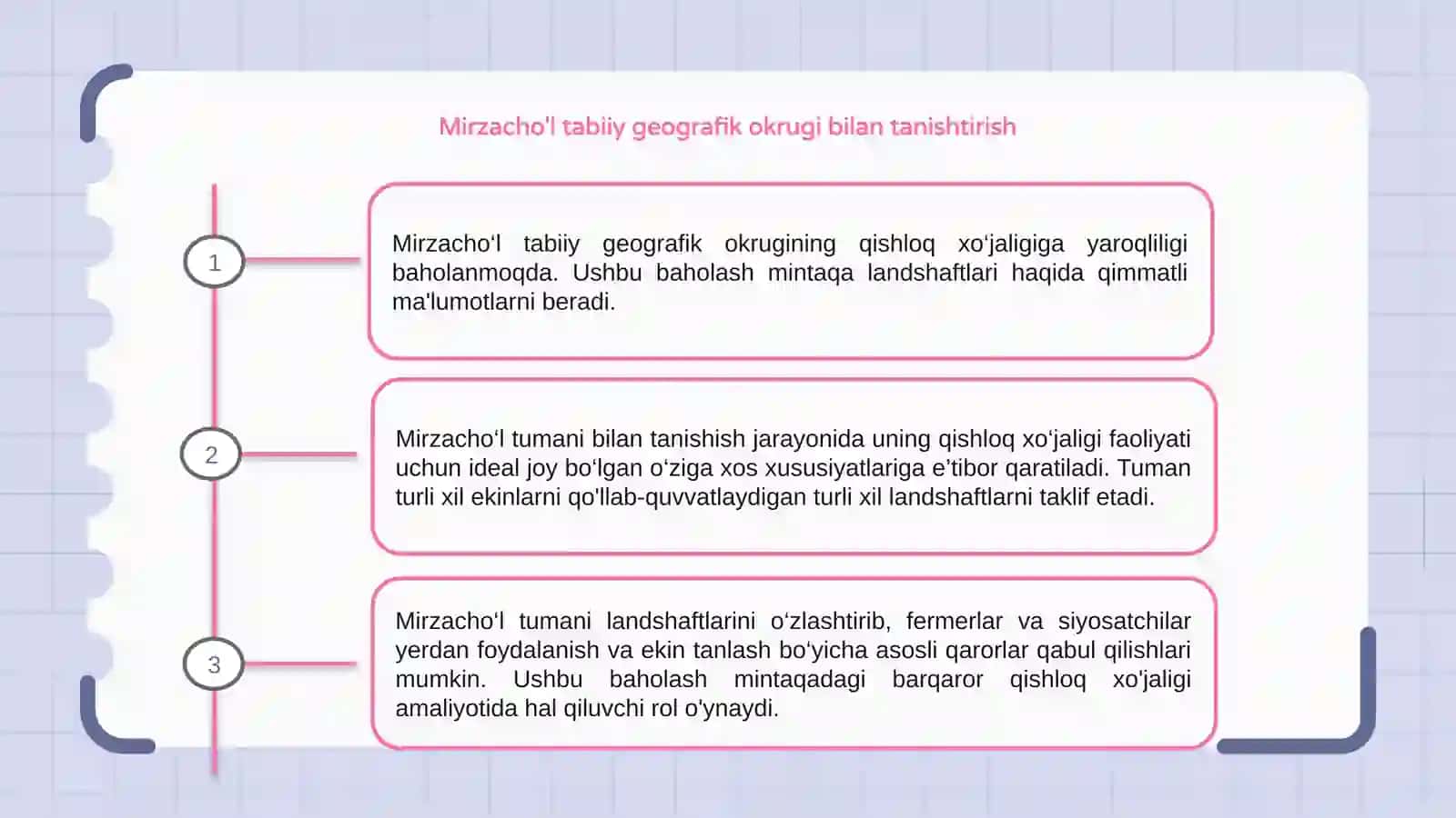 Mirzacho'l tabiiy geografik okrugi landshaftlarini qishloq xo'jaligi maqsadida baholash 3