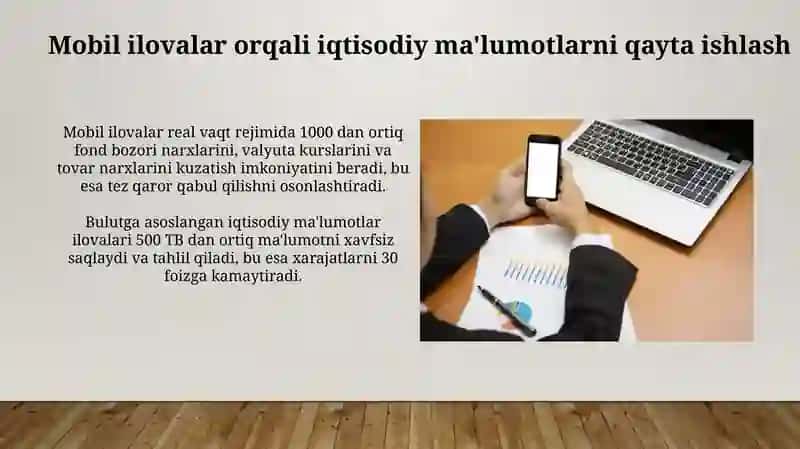 Mobil ilovalar orqali iqtisodiy ma'lumotlarni qayta ishlash 3