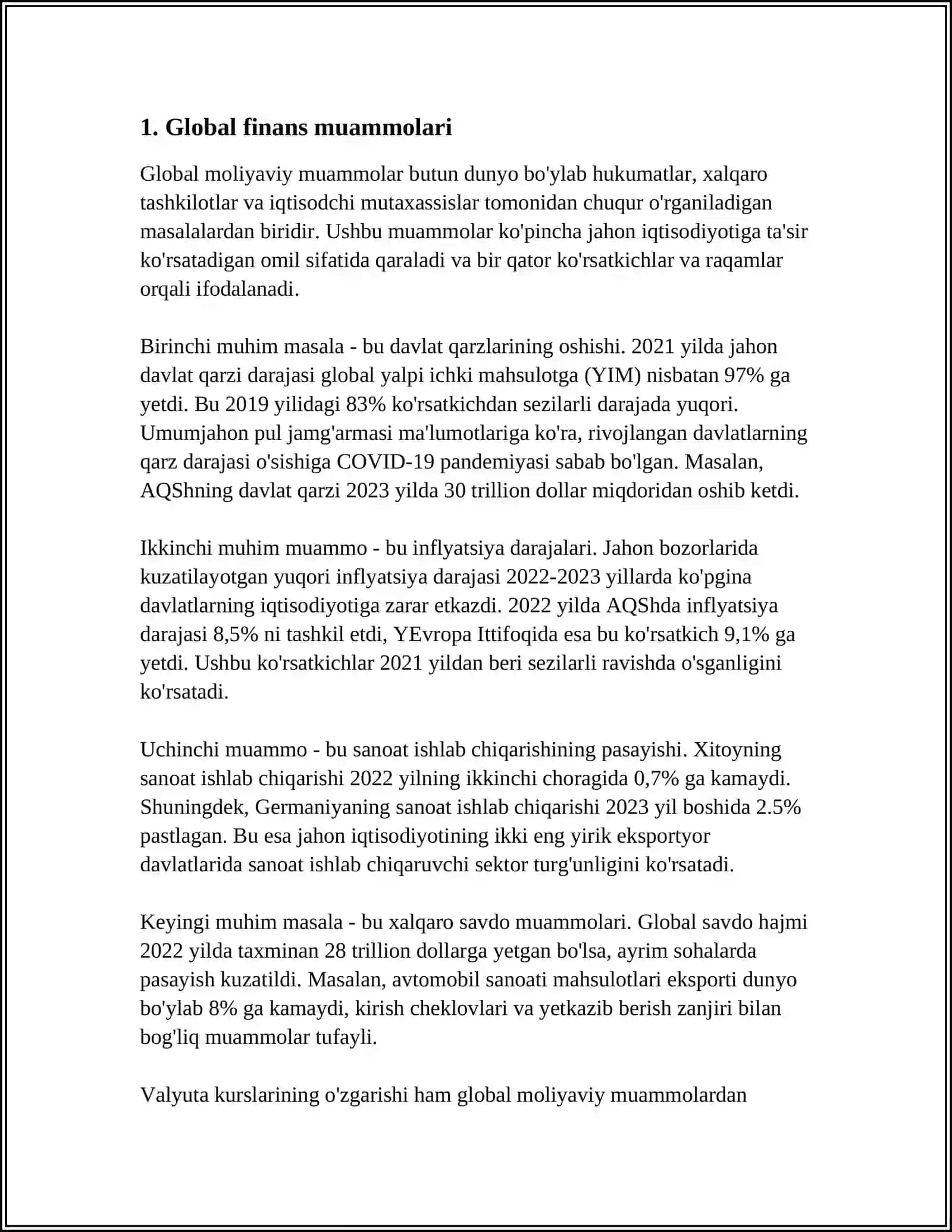 GLOBAL MUAMMONING MEZONLARI VA DARAJALARI 3