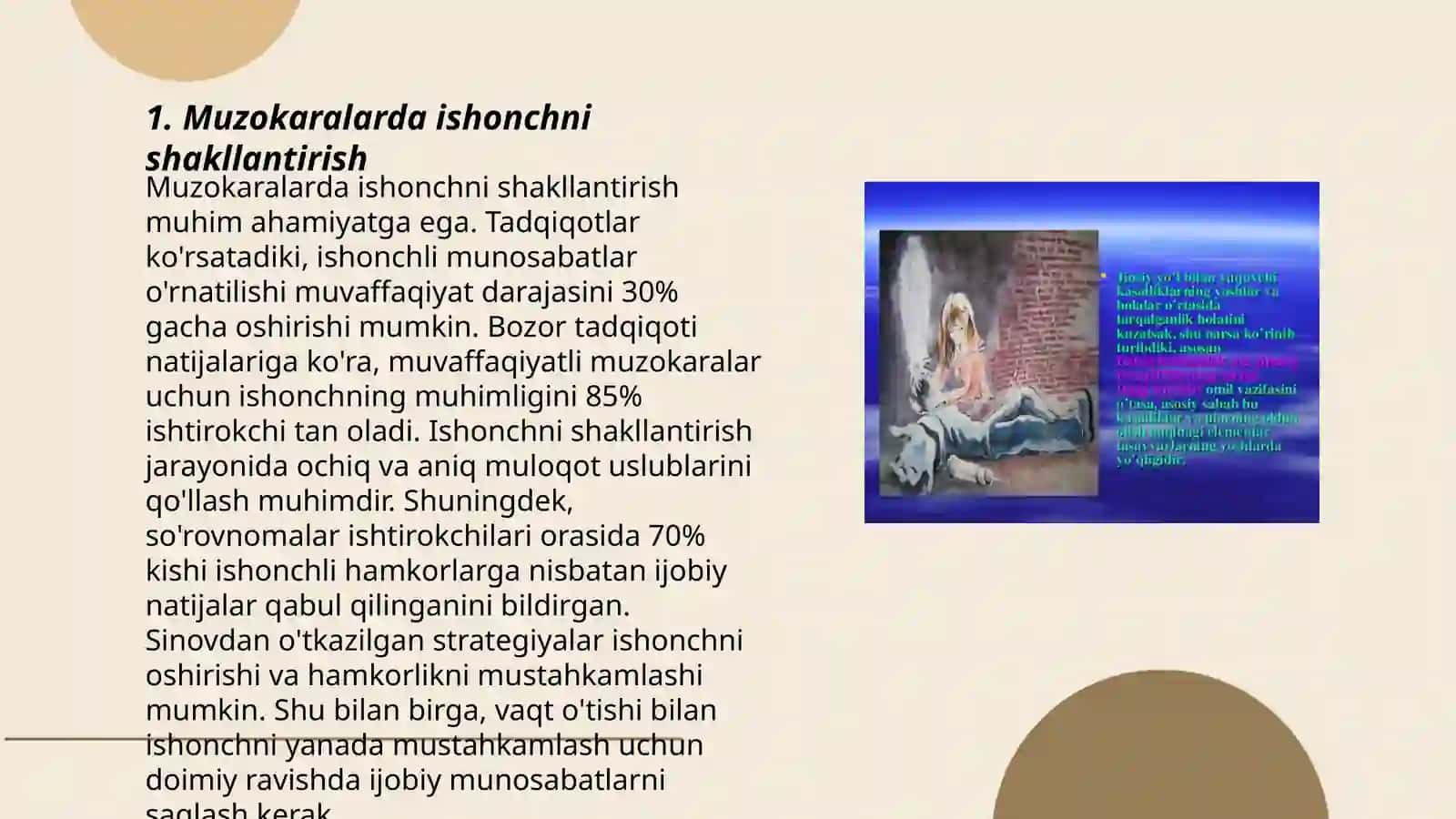 Muzokaralar siyosiy konfliktning oldini olish va hal qilish usuli sifatida 3