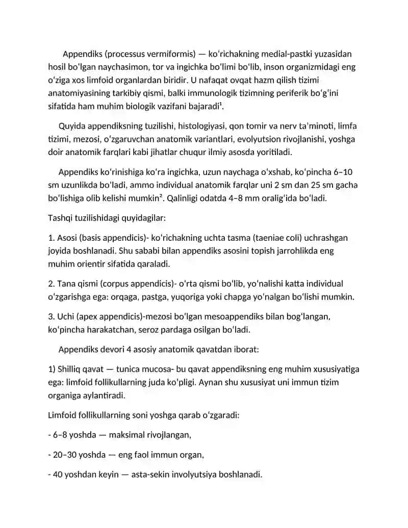 Appendiks va appendektomiya 3