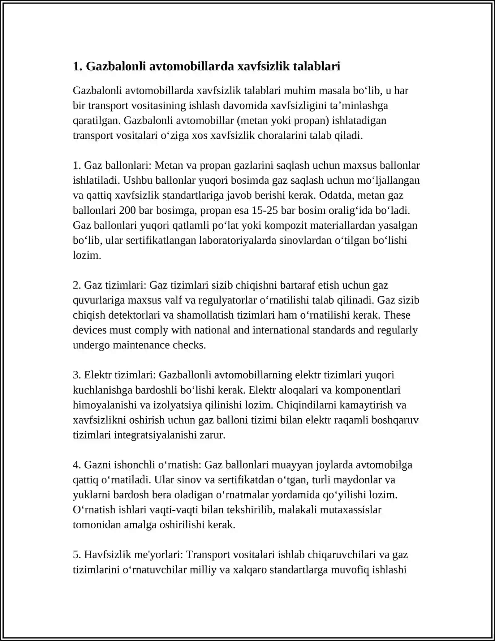 GAZBALONLI AVTOMOBILLARDA BALONLARNING OʻRNATILISHI VA JOYLASHISHI TAHLILI 3
