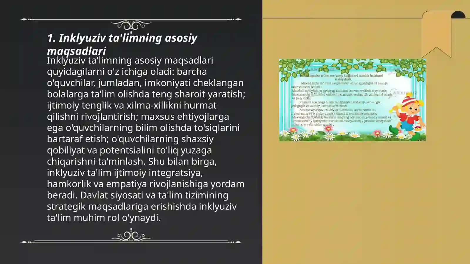 Inklyuziv ta'limning maqsadi, vazifalari,mazmuni va mohiyati 3