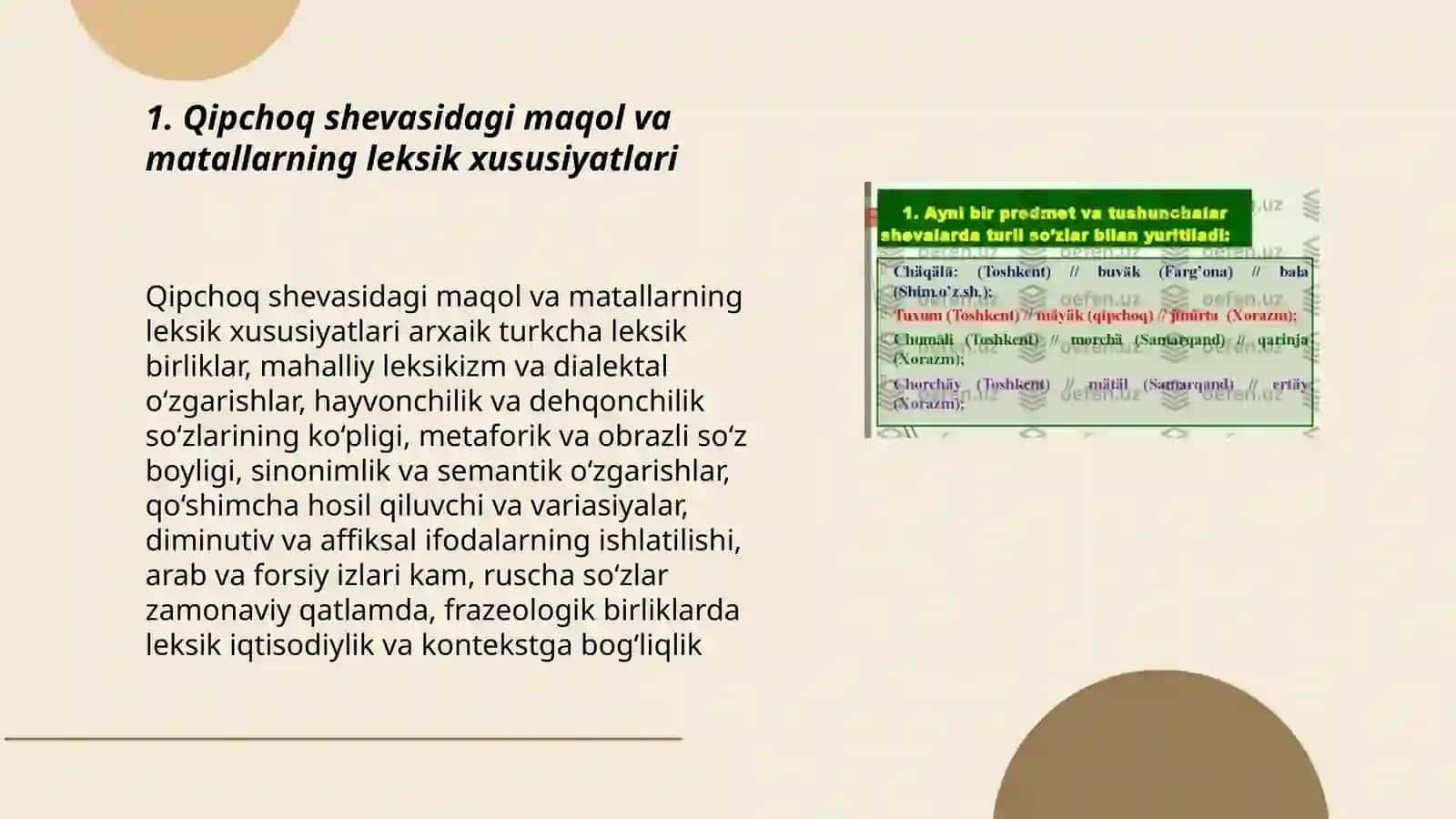 Qipchoq shevasiga maqol va matallar 3