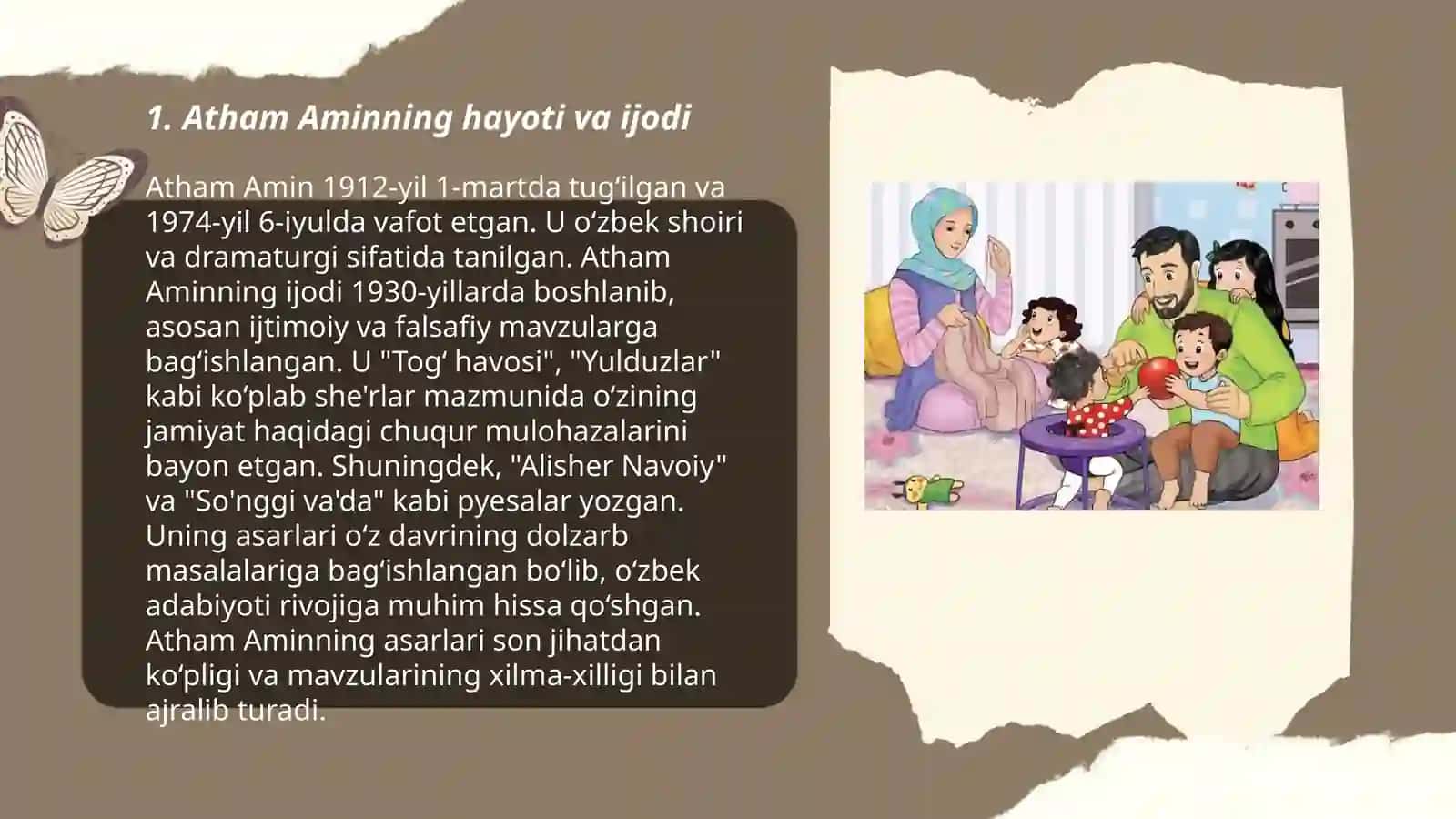 Atham Amin Nemutluning dou taqdirni oʻzgartiradi asari asosida taqdimot 3