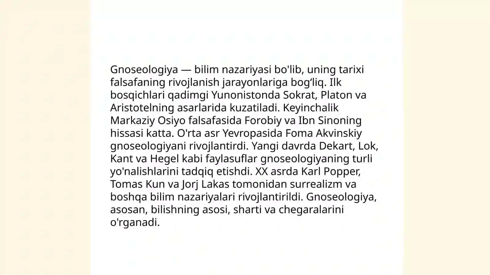 Gnoseologiya – bilish haqidagi falsafiy ta'limot 3