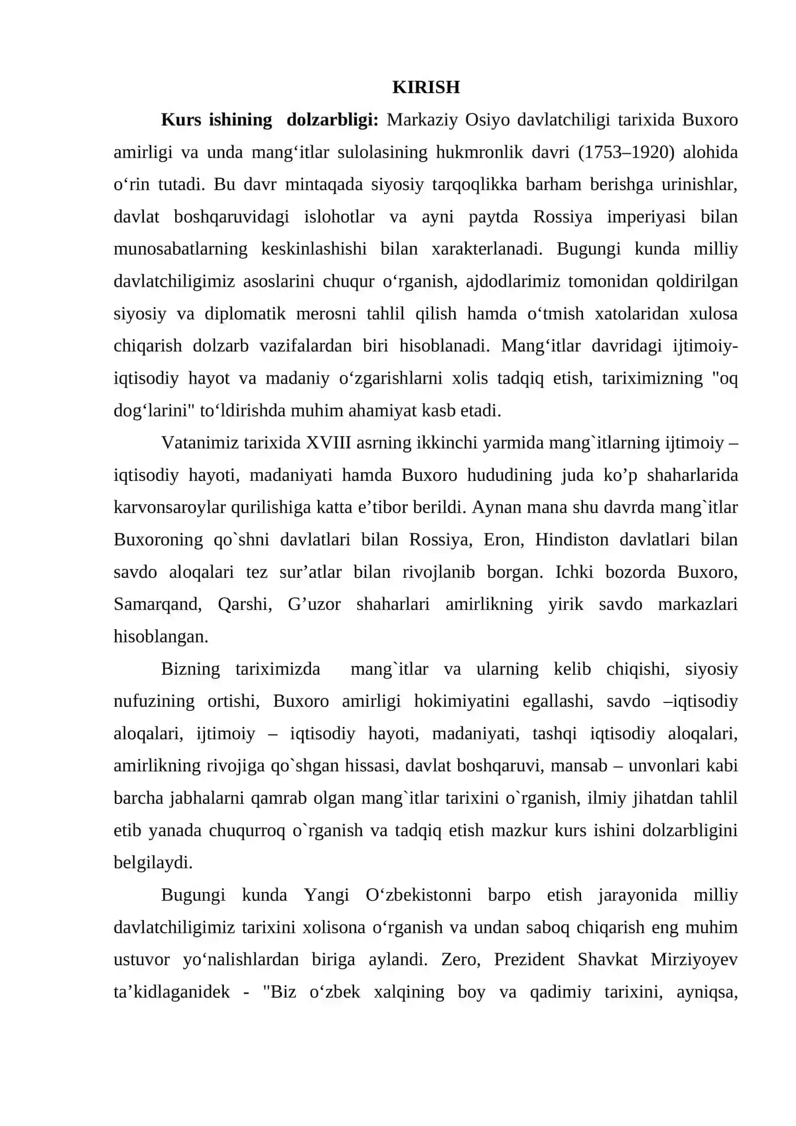 BUXORO AMIRLIGIDA MANG`IT HUKMRONLIGI TARIXI 3