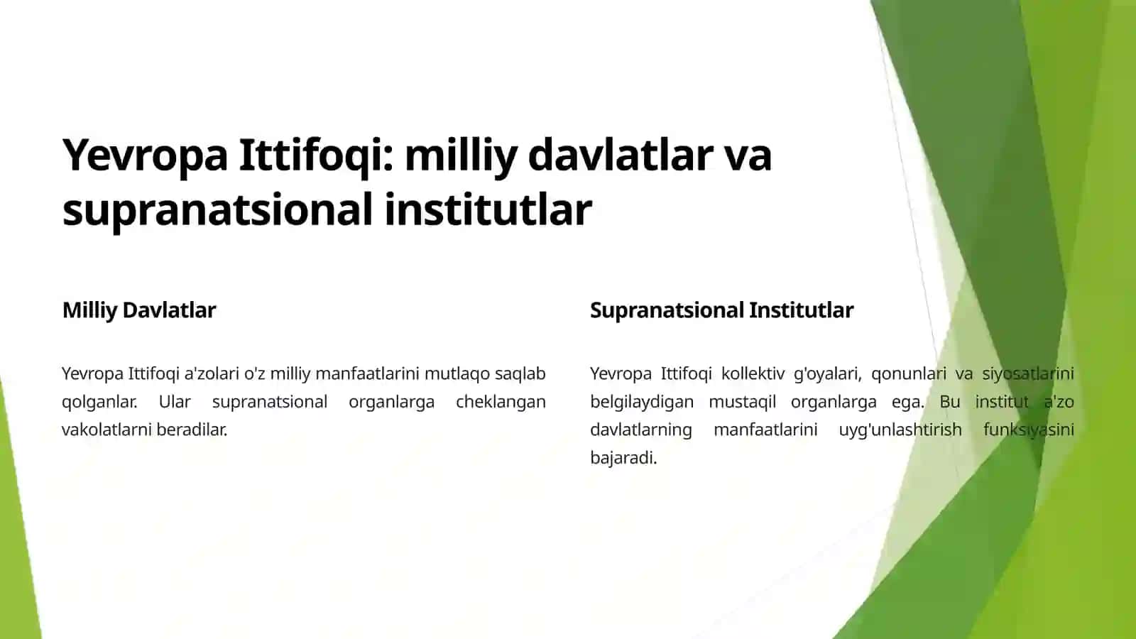 Jahon iqtisoiyoti va xalqaro iqtisodiy munosabatlar fani uchun: G'arbiy Yevropada integratsion jarayonlarning zamonaviy tendentsiyalari 3