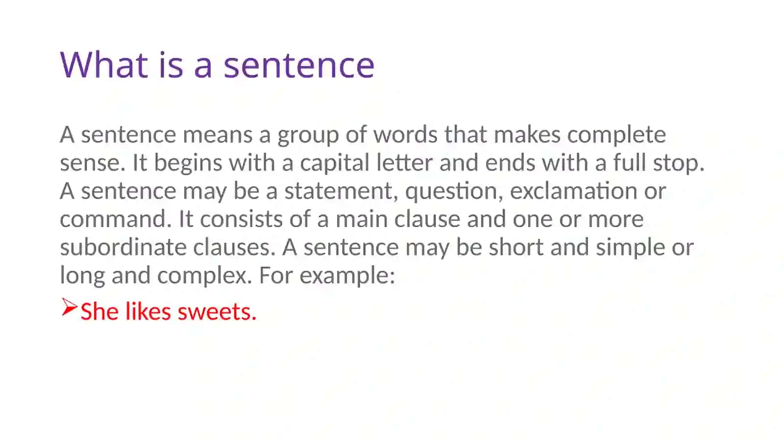 Sentence. Types of sentence.Punctuation 3