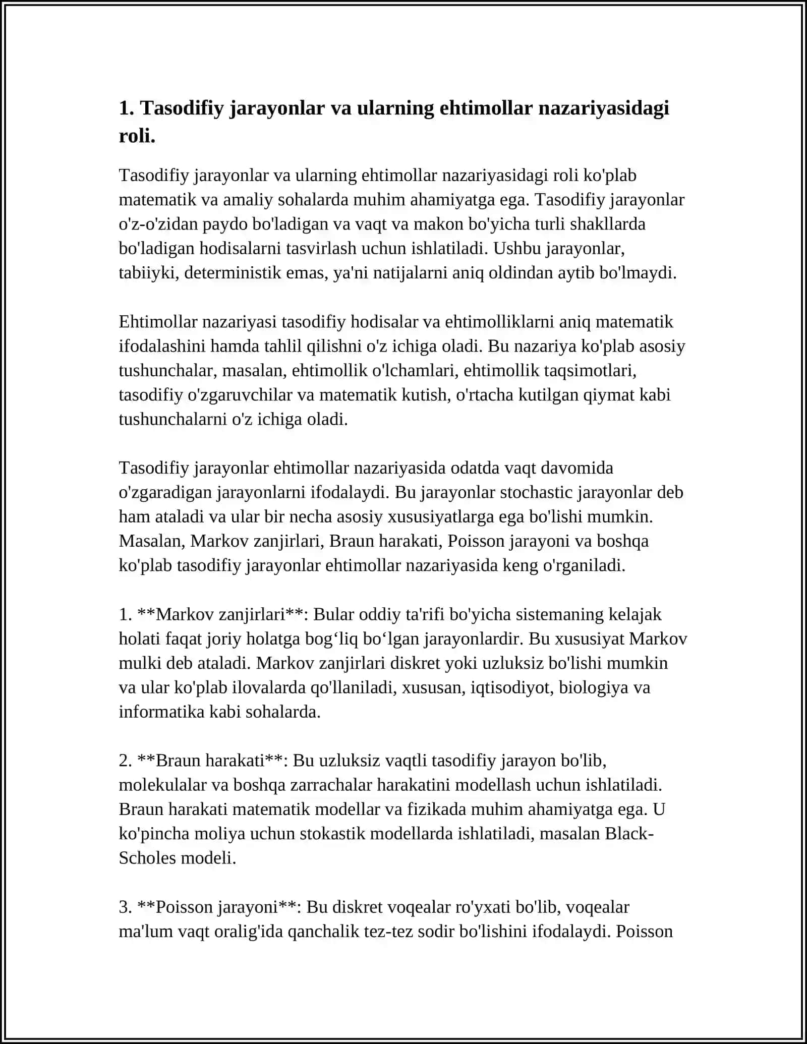 EHTIMOLLAR NAZARIYASINING TEXNIKAVIY MASALALARDA QO‘LLANILISHI 3