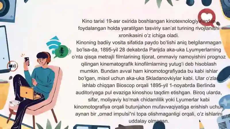 Kino-axborot madaniyatining muhim manbai ekanligi 3