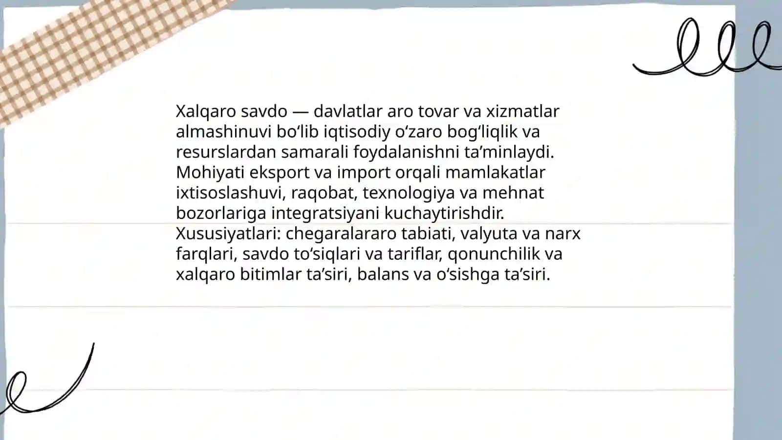 Xalqaro savdoning mazmuni tuzilishi va xususiyatlari 3