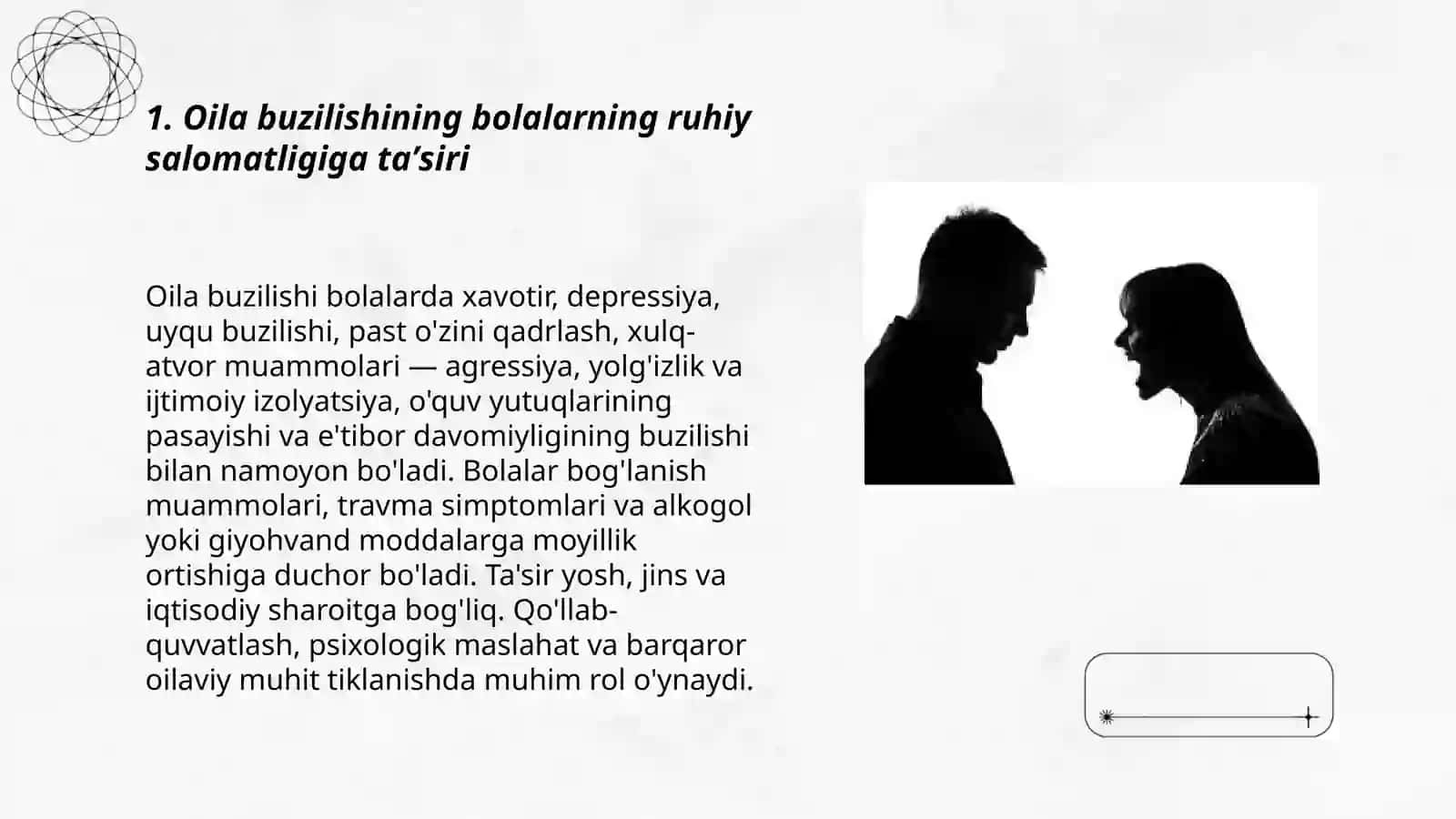 Oila buzilishining ijtimoiy-psixologik oqibatlari 3