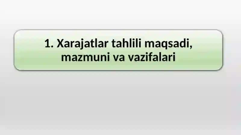 MAHSULOT ISHLAB CHIQARISH VA DAVR XARAJATLARI TAHLILI 3