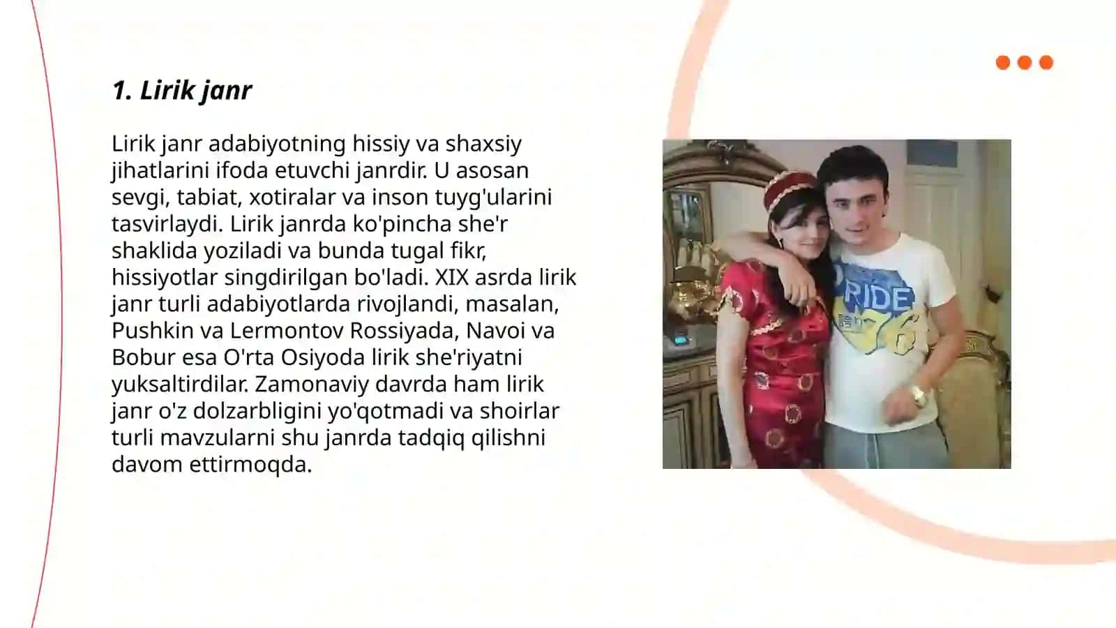 Hozirgi sheriy janrlar 3