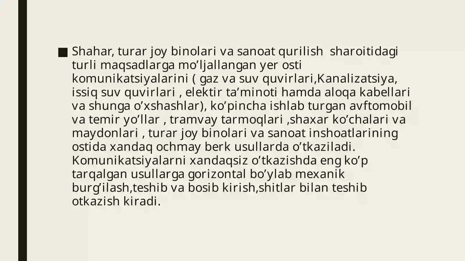 Muhandislik kommunikatsiyalarini transheya sizo’tkazish uchun mashinalar 3