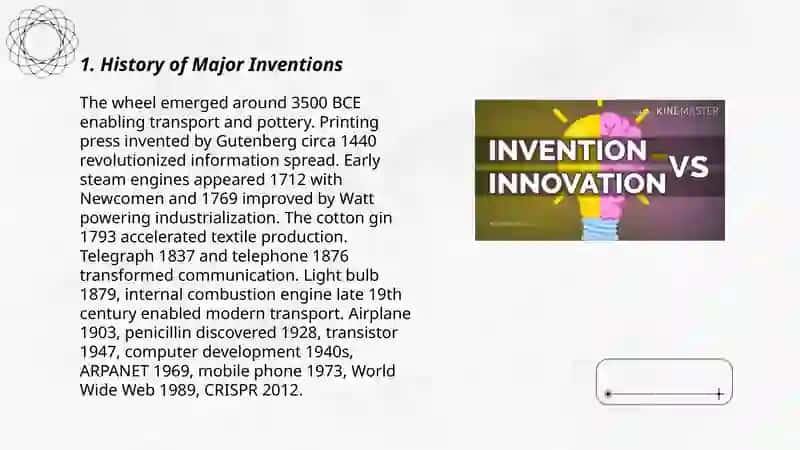 Invention and Innovation 3