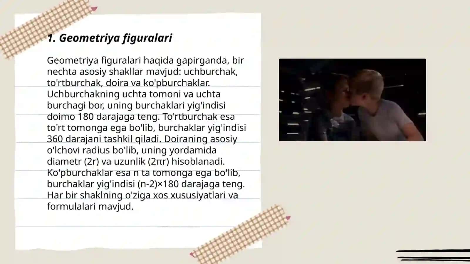 Geometriya figuralari haqida 3