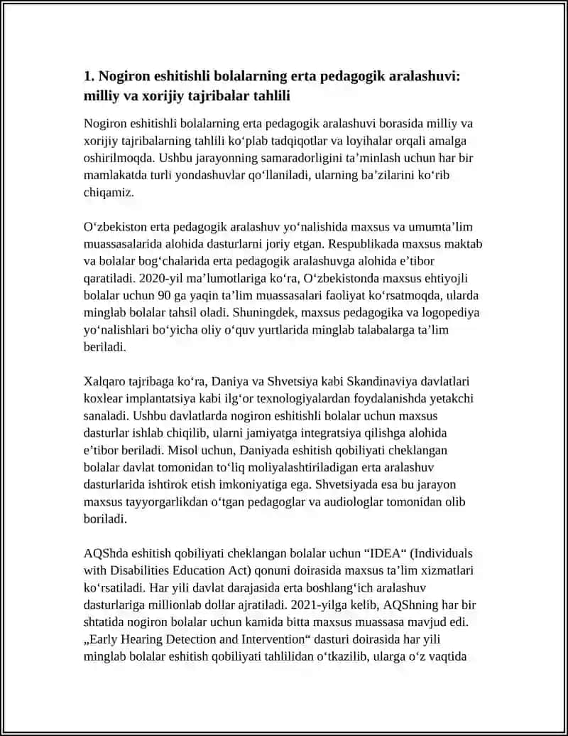 SURDOPEDAGOGIKA. SURDOPEDAGIKAGA OID MILLIY VA XORIJIY ILMIY TADQIQOTLAR 3