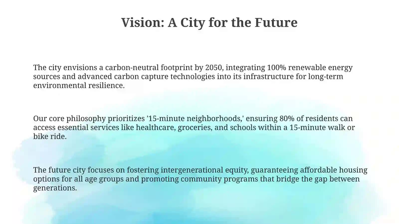 My dream city plan 3