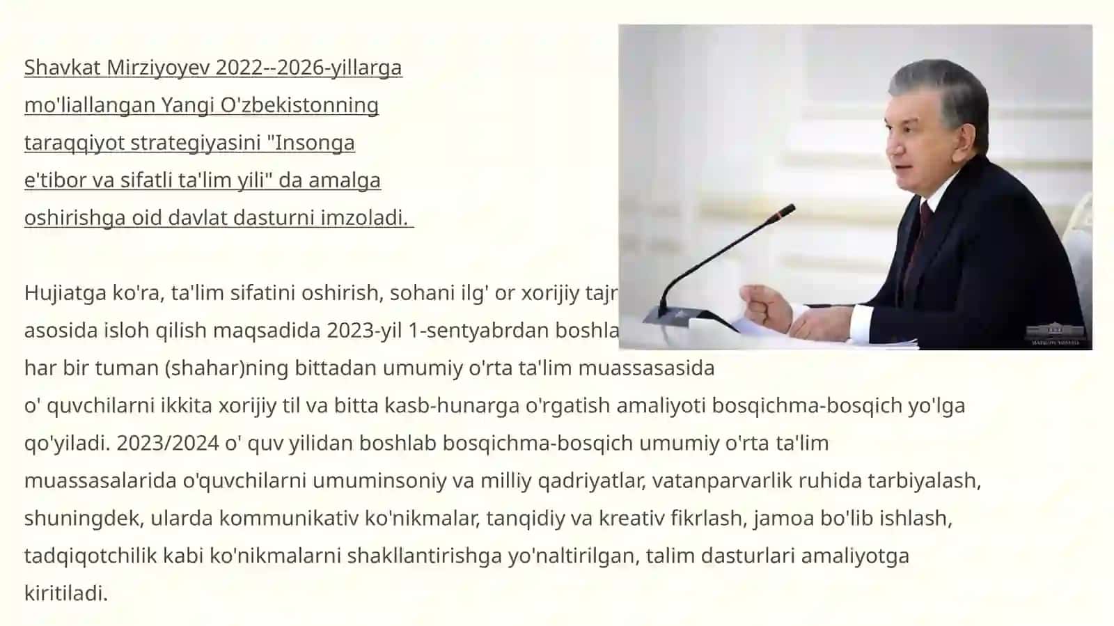 O'zbekiston maktablarida ta'lim tarbiyani takomillashtirish zaruriyati 3