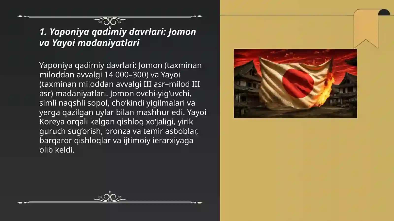 Yaponiya qadimiy davrlari: Jomon va Yayoi madaniyatlari 3
