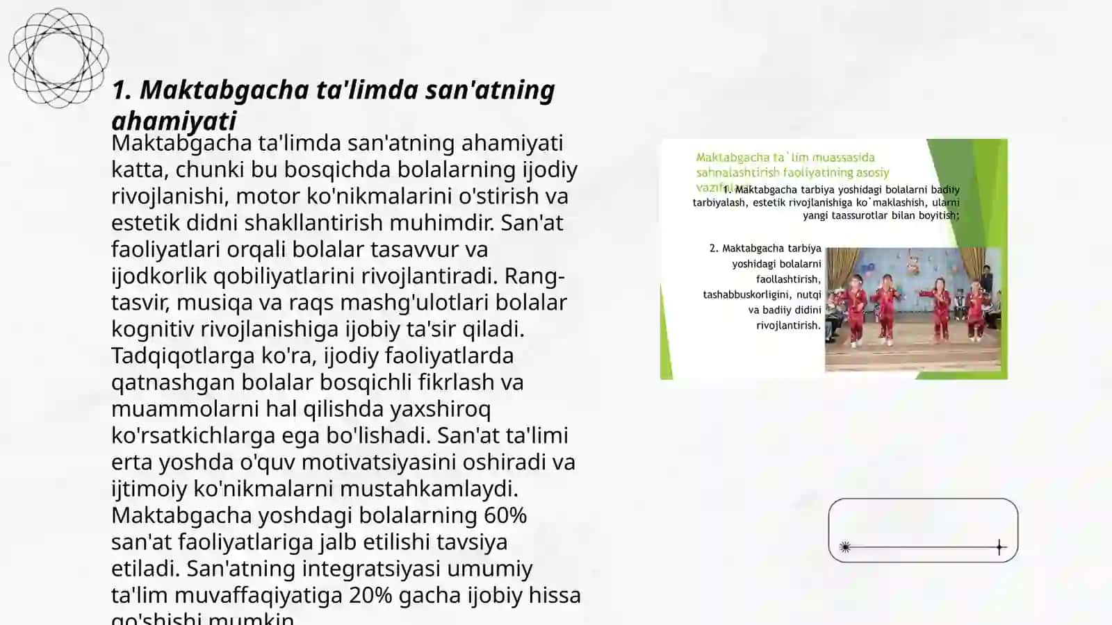 Maktabgacha ta'limda san'atning ahamiyati 3