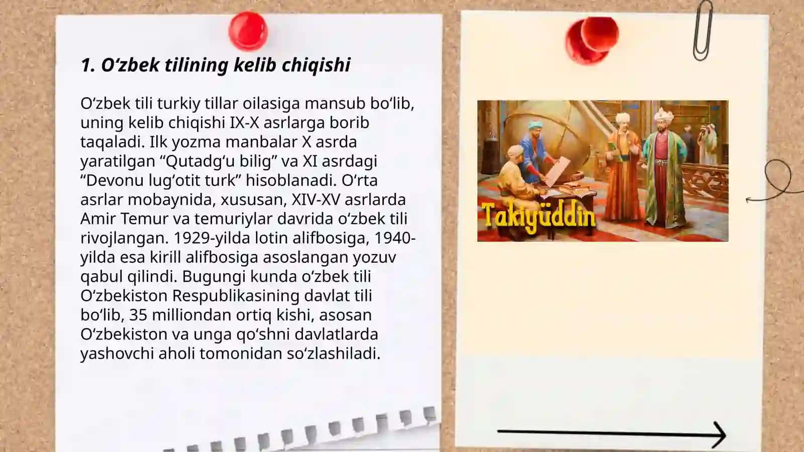 Oʻzbek tilining taraqqiyot bosqichlari, manbalari va dialektika tarkibi 3
