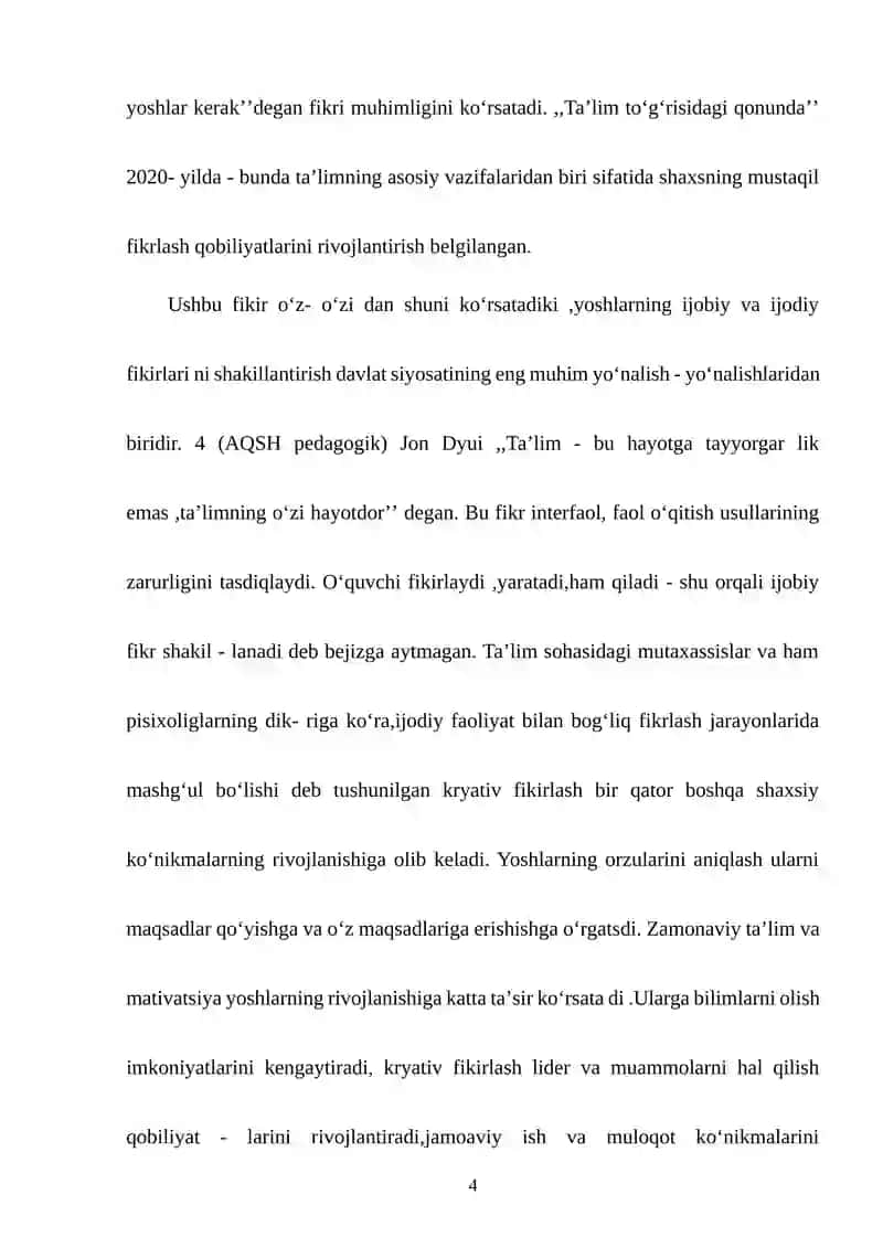 O'quvchi yoshlarni ijobiy fikrlarga o'rgatuvchi interfaol metodlar va qo'llash usullari 3