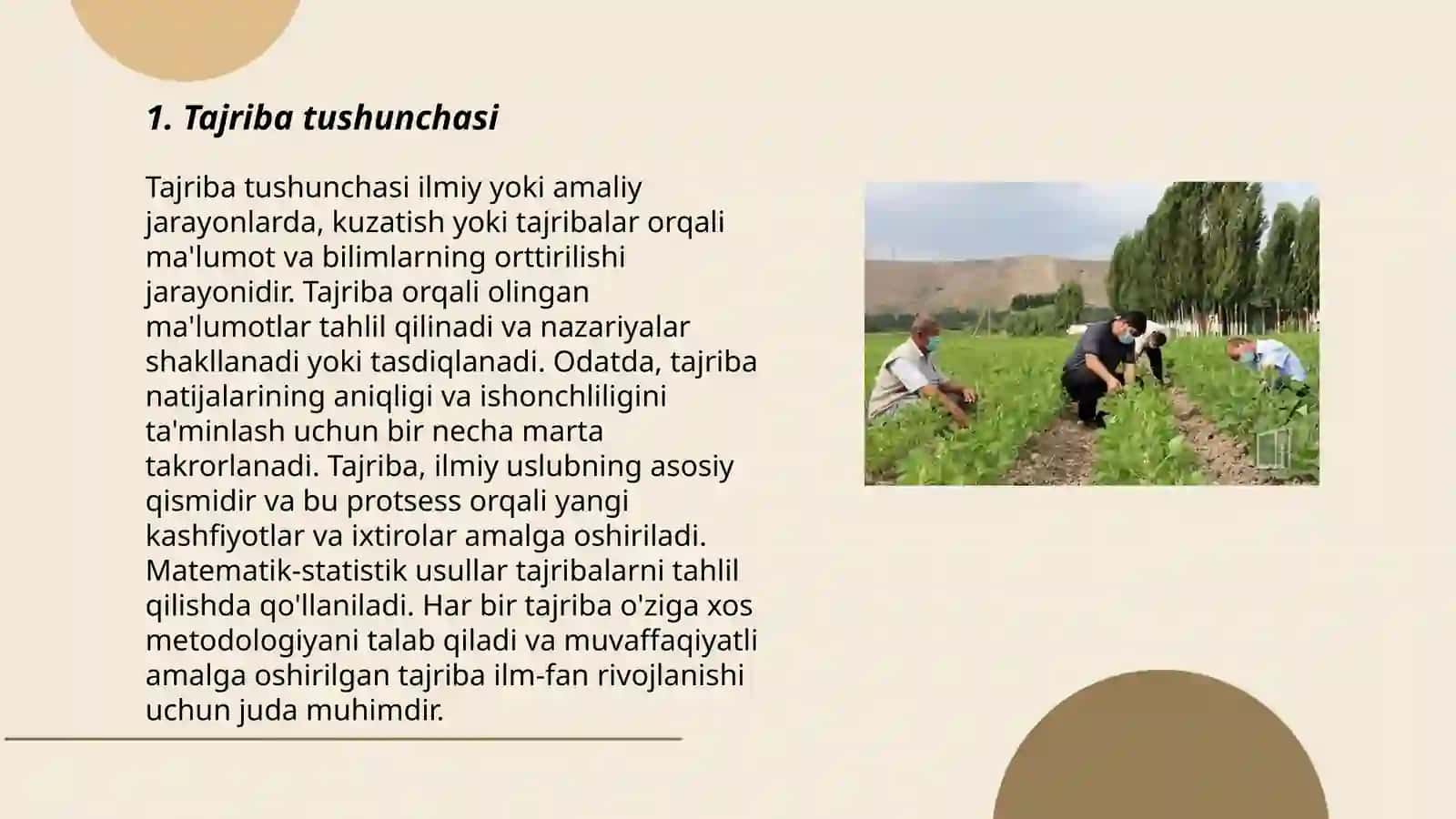 Dala tajribalari va uning turlari 3