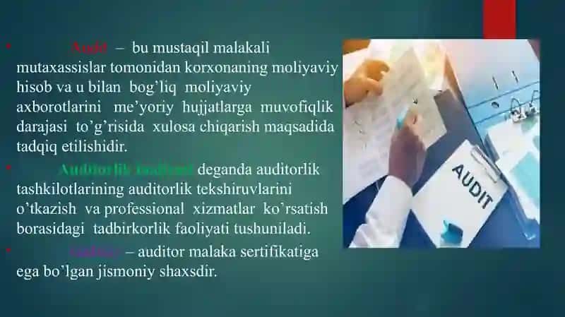 Auditning mohiyati, zarurligi va ahamiyati 3