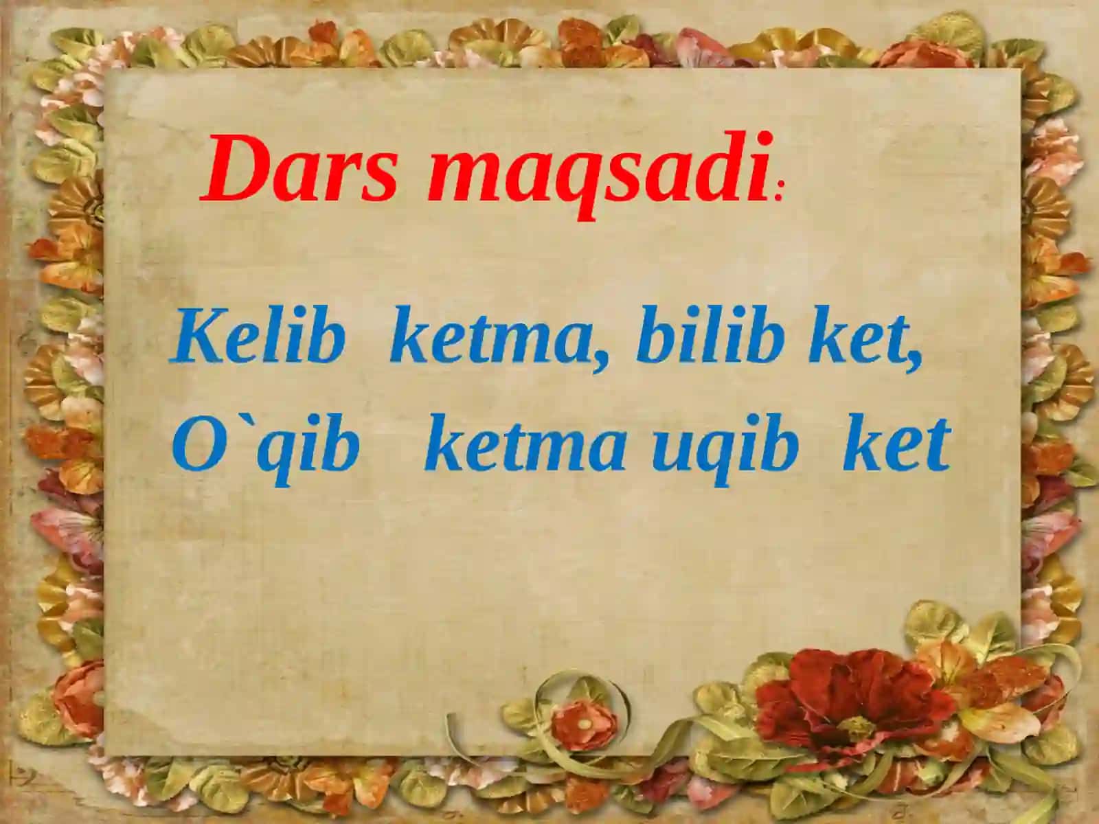 Savod fanidan 1 soatlik dars ishlanmasi 3