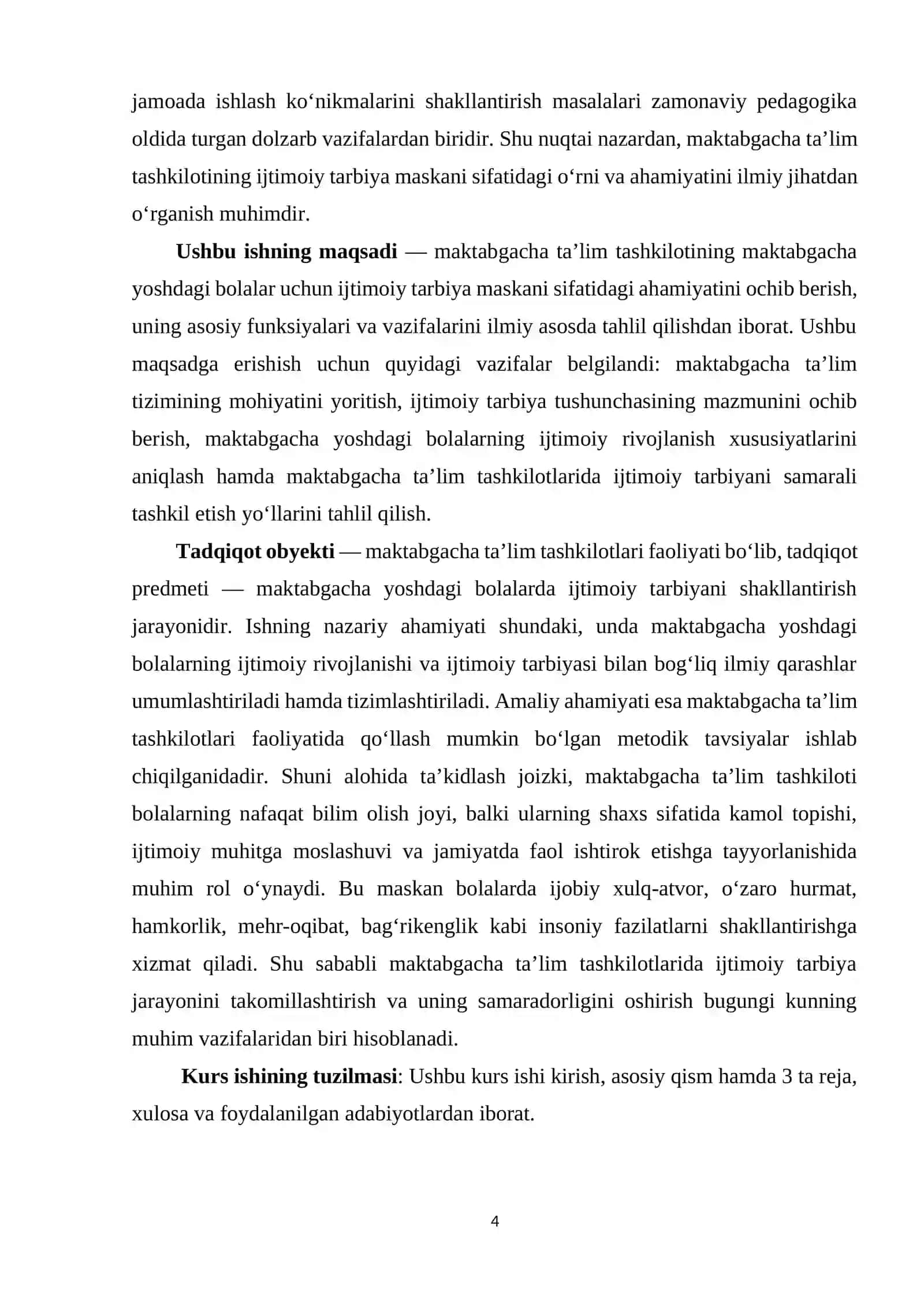 MAKTABGACHA TAʼLIM TASHKILOT- MAKTABGACHA YOSHDAGI BOLALAR UCHUN IJTIMOIY TARBIYA MASKANI 3
