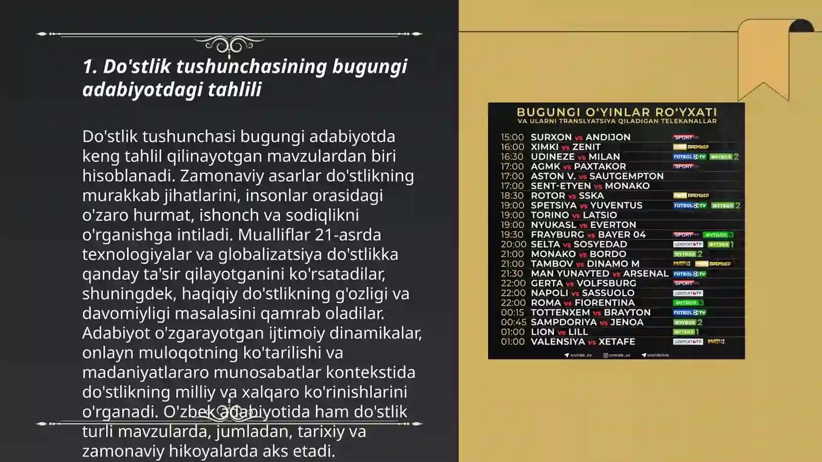Do'stlik tushunchasining bugungi adabiyotdagi tahlili 3