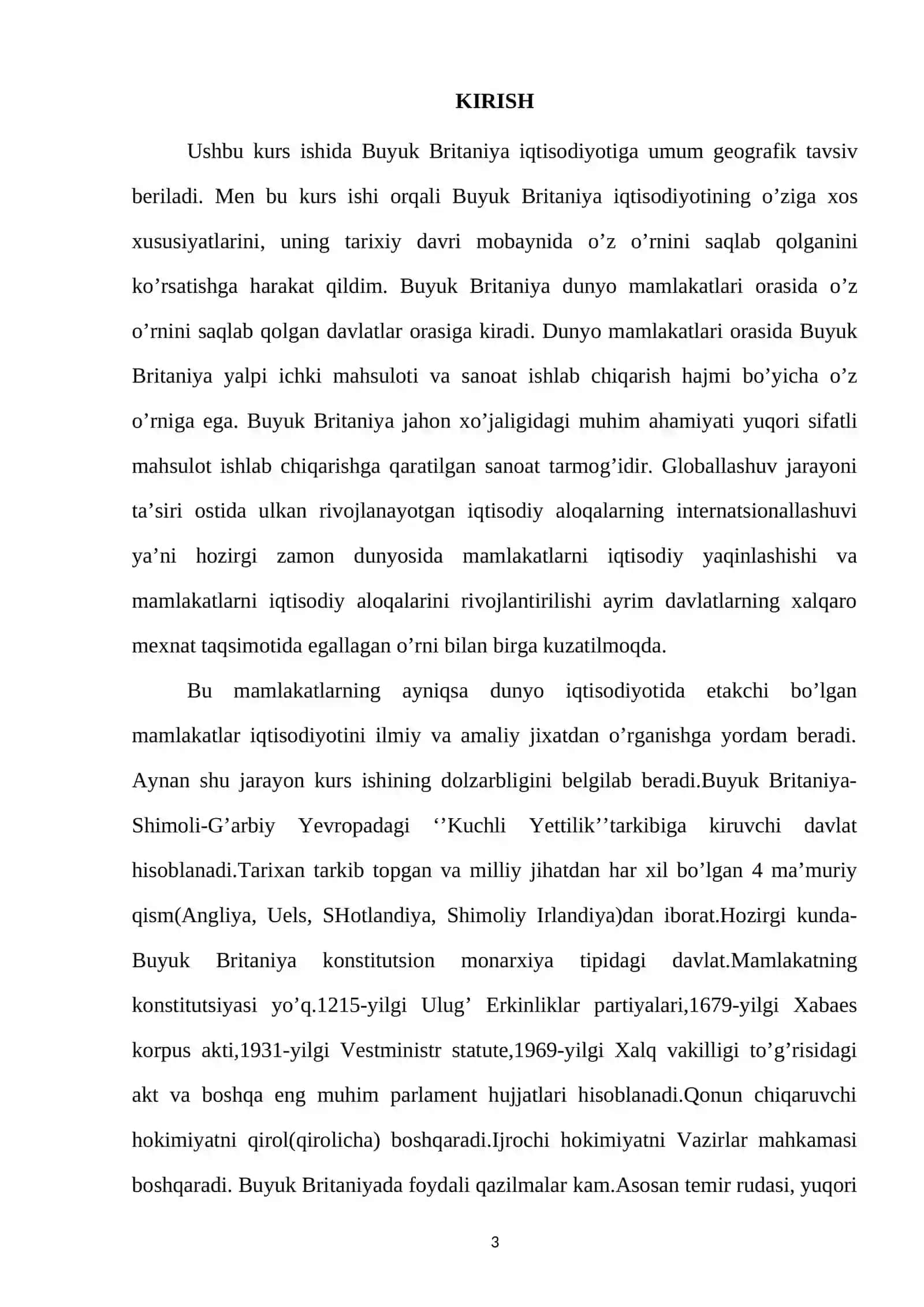 Buyuk Britaniyaga umum iqtisodiy geografik ta’rif 3