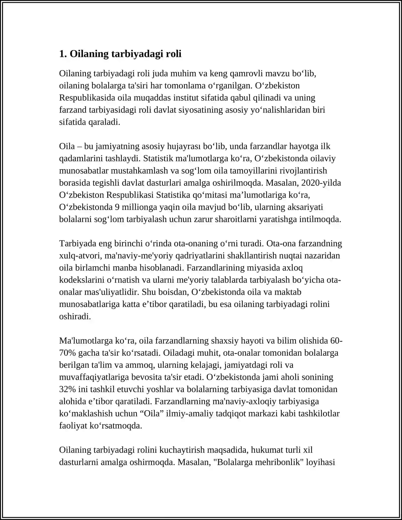 MAKTABGACHA TARBIYA YOSHIDA KATTALAR BILAN MUNOSABAT 3