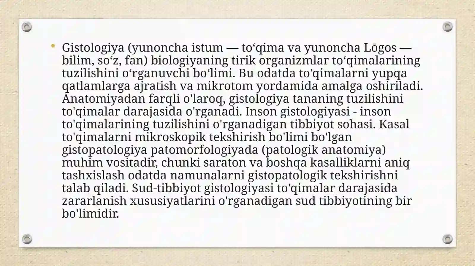 Gistologik na’munalar olish uchun mo’ljallangan qurilmalarning umumiy tuzilishi 3