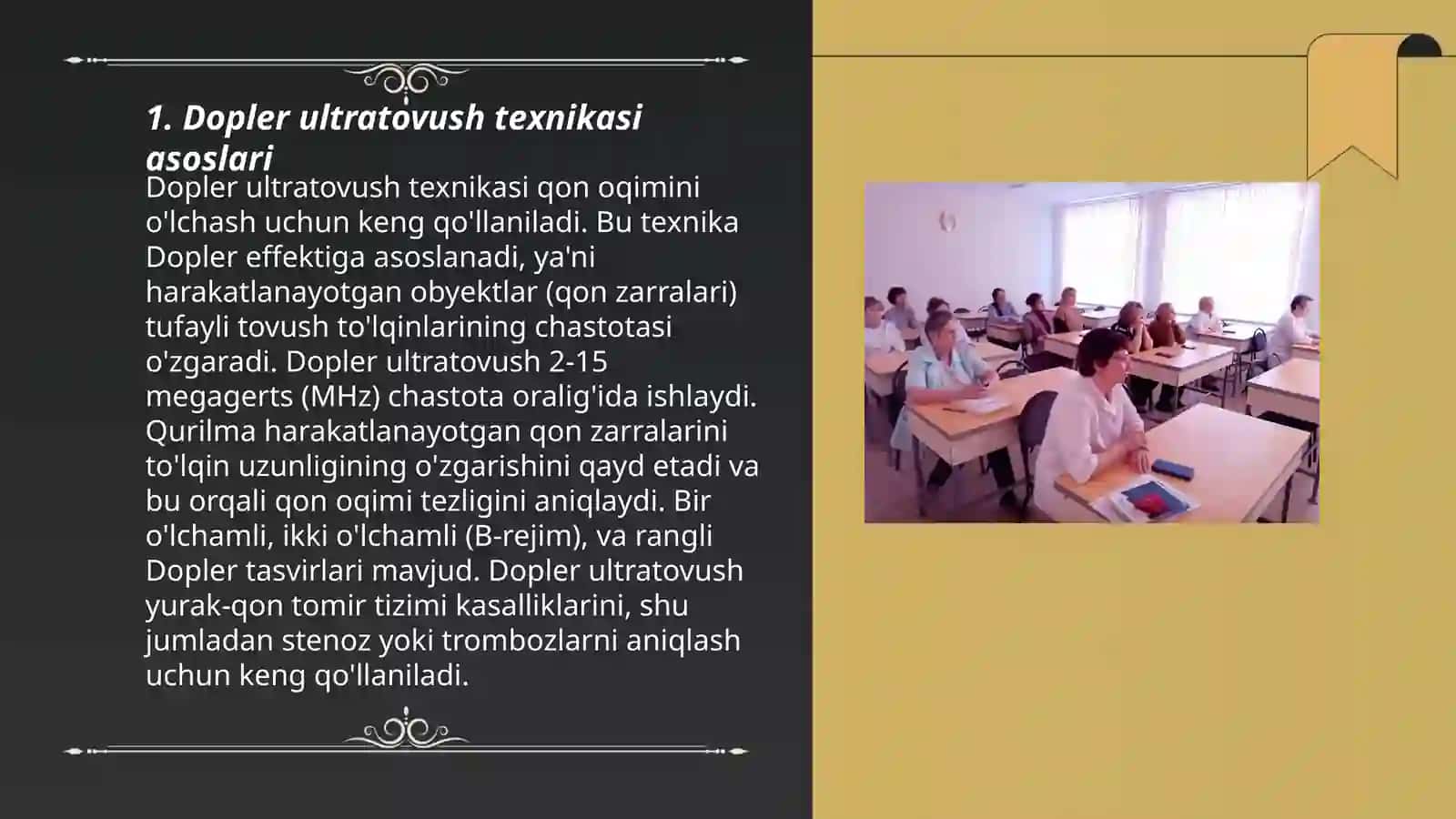 Akusherlik va ginekologiyada Doppler ultratovush:homila va reproduktiv tizimning sog'ligini kushatishdagi ahamiyati 3
