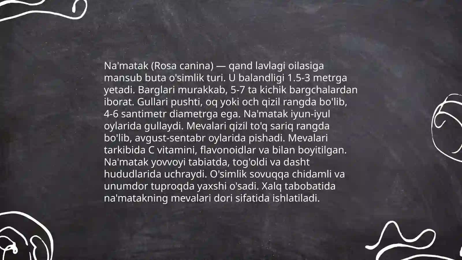 Na'matak turkumi haqida 3