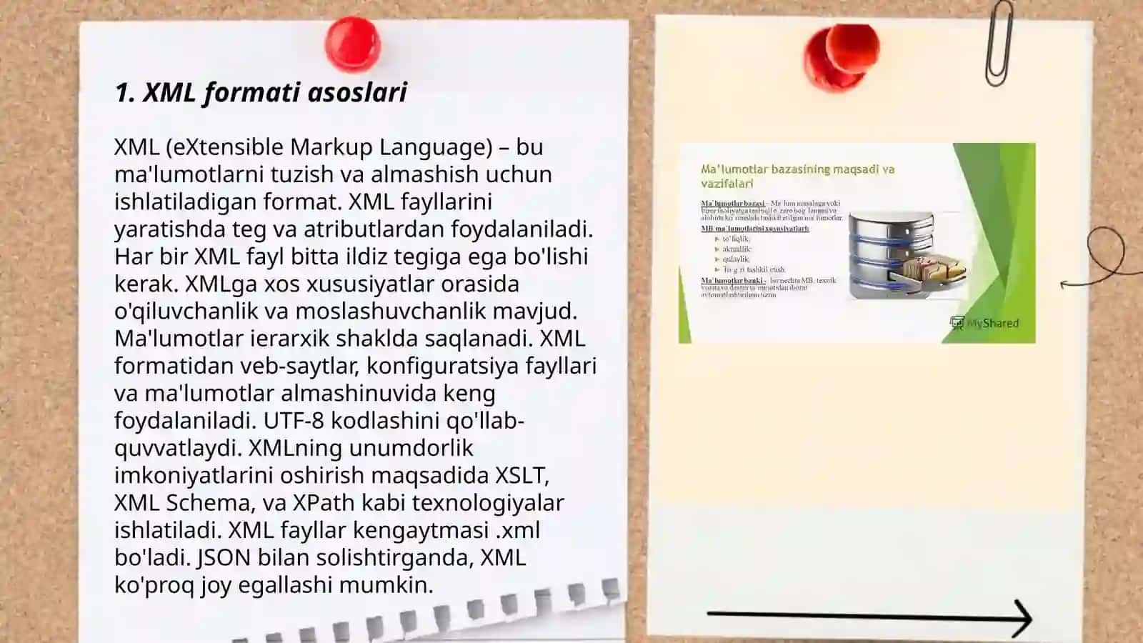 XML va malumotlar bazasi 3