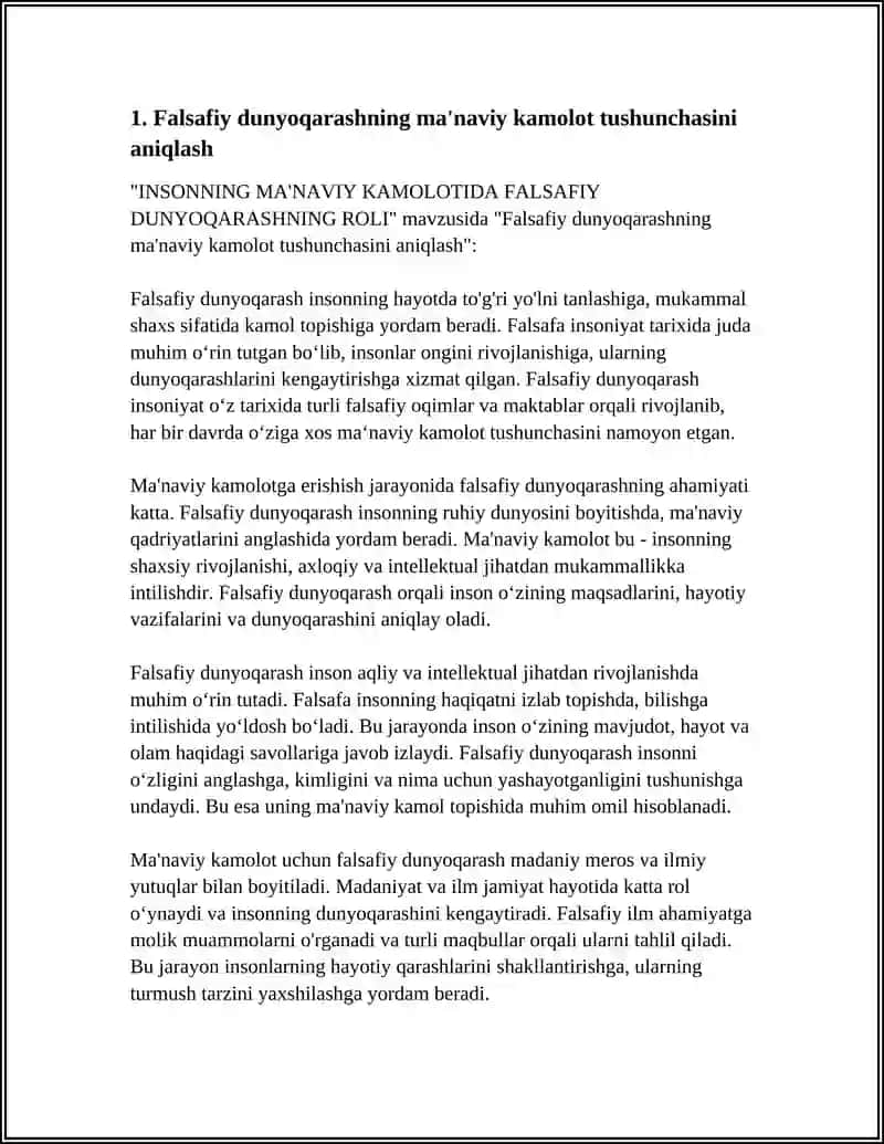 INSONIG MANAVIY KAMOLOTIDA FALSAFIY DUNYARASHNING ROLI 3