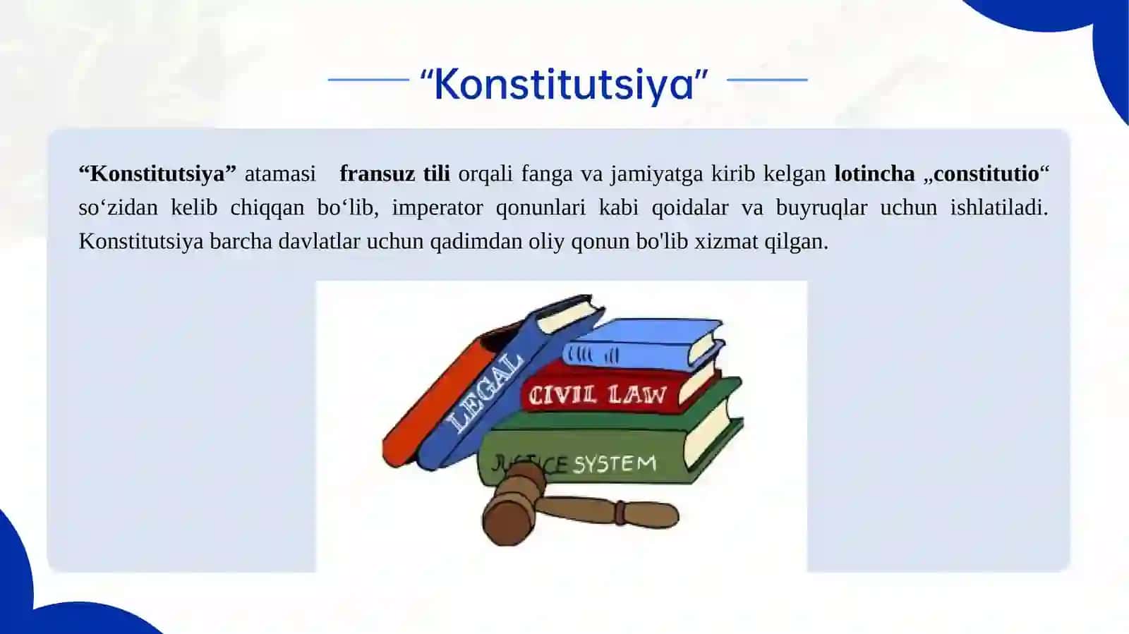 Konstitutsiya va qonun ustunligi 3
