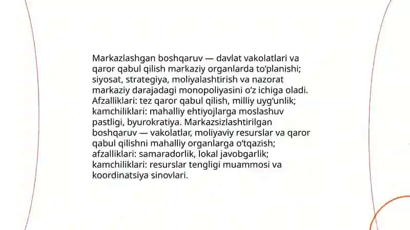 Davlat boshqaruvi organlari faoliyatida boshqaruv shakllari va uslublari 3