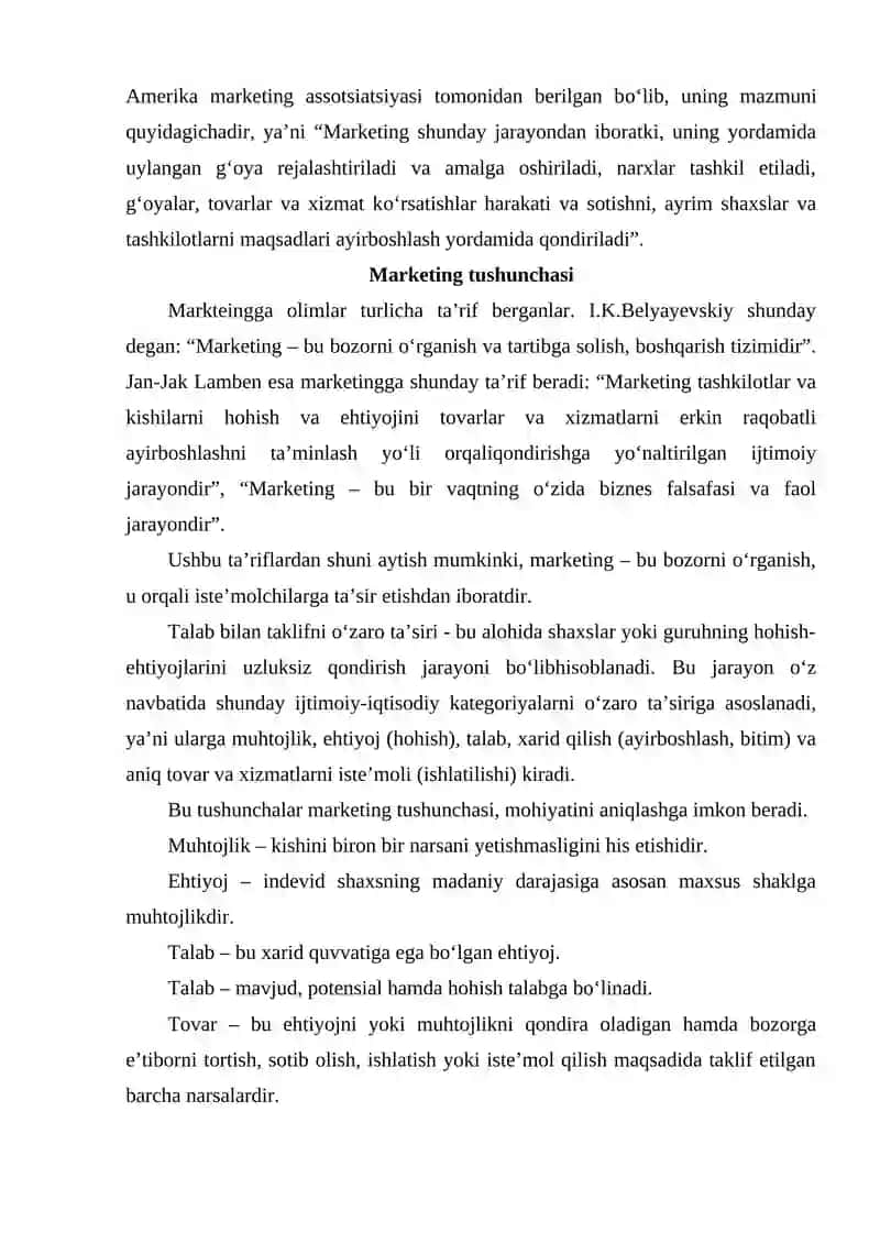 MARKETING XIZMATINI YARATISHNING XORIJIY TAJRIBALARI 3