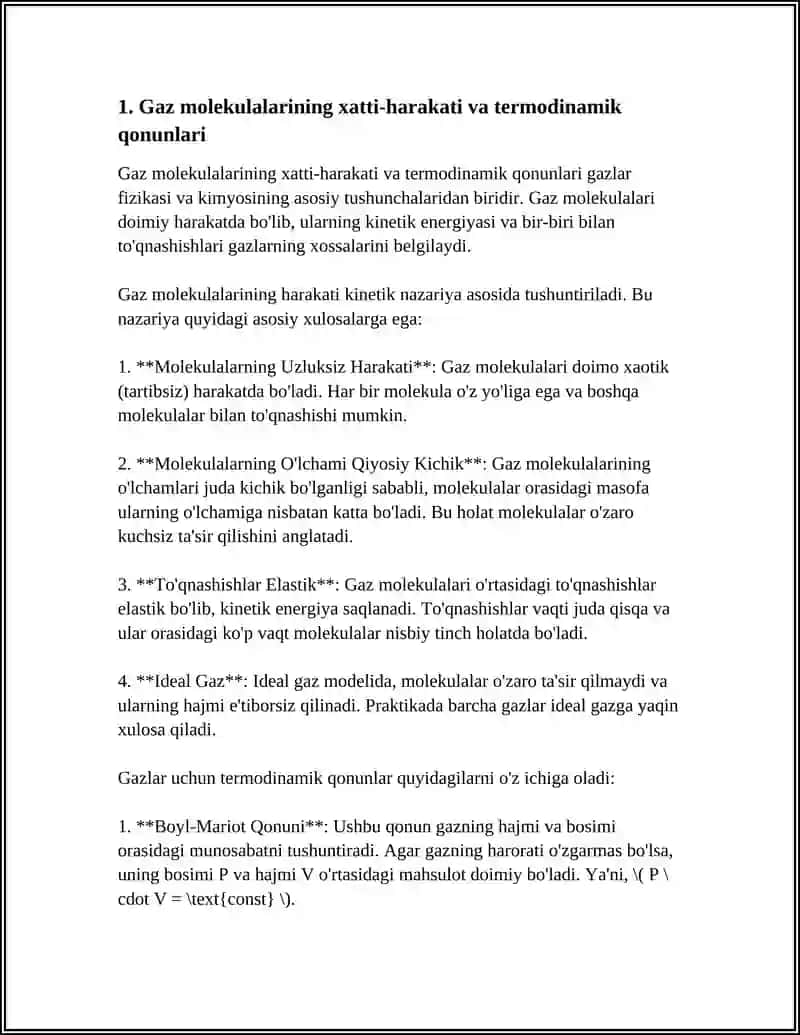 TERMODINAMIKANING QONUNLARI 3